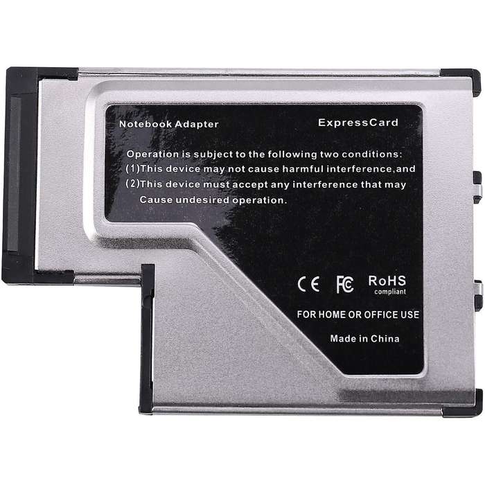 3 Port Hidden Inside Usb 3.0 to Express Card 54mm Adapter Converter