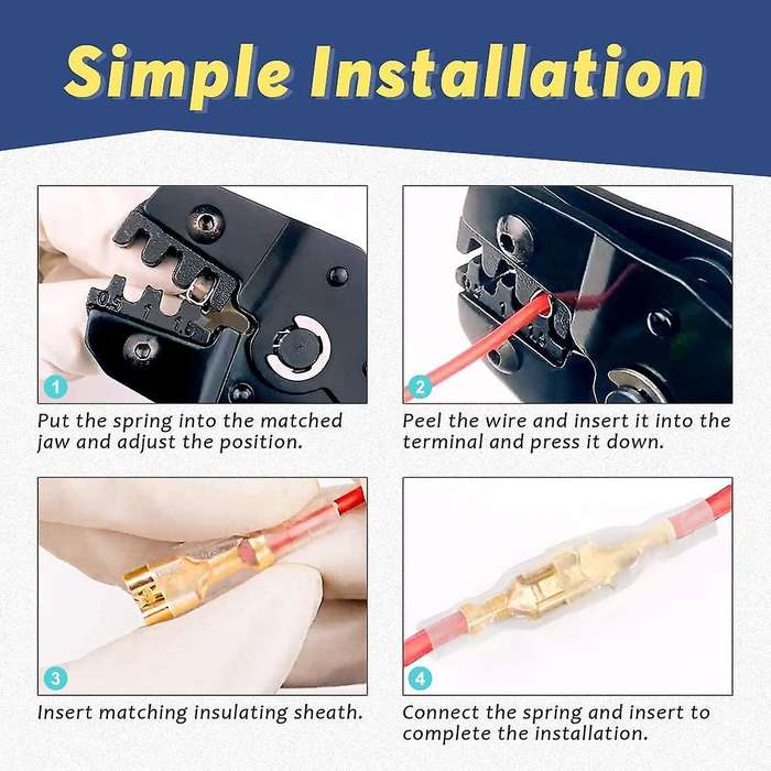 720 Pieces Of 2.8/4.8/6.3mm Male and Female Crimping Terminal Blocks