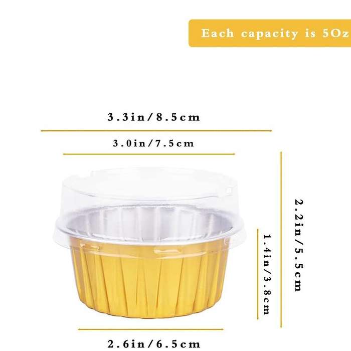 Dessert Cups with Lids,disposable for Cupcake Cupcake Containers
