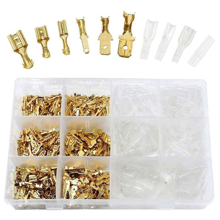 720pc Blade Receptacle Set,2.8/4.8/6.3mm,male Female Cable Connectors