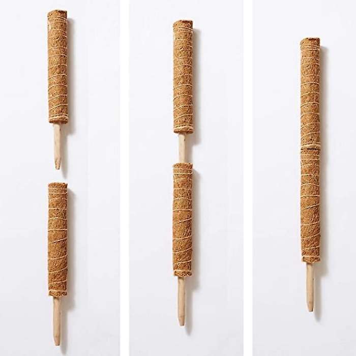 4pc Coir Moss Totem Pole for Creepers Plant Support Climbing Garden