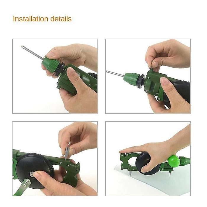 Hand Hole Punch, Glass Tile Opener, Integrated Hand-held Sharpener,