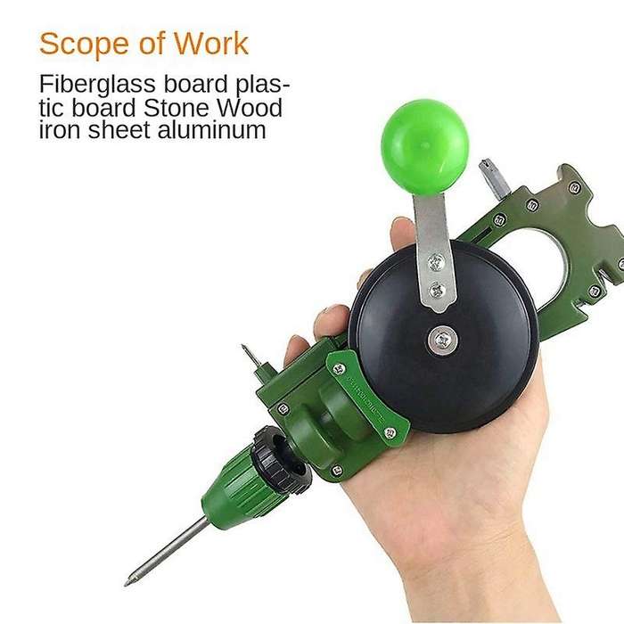 Hand Hole Punch, Glass Tile Opener, Integrated Hand-held Sharpener,