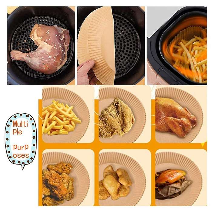 100 Pcs Air Fryer Liners,non-stick Baking Parchment,for Bbq,et