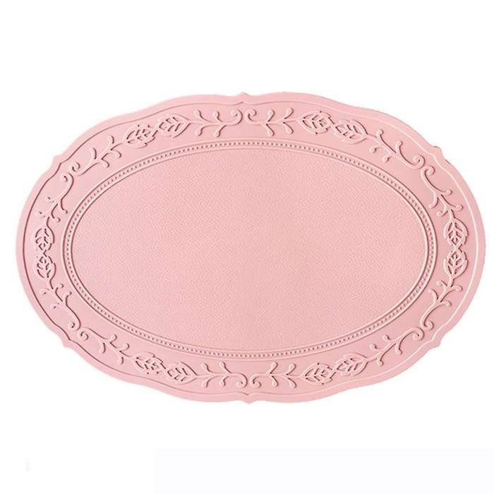 Modern Simple Oval Relief Silicone Dining Pad Household Dining Pad A