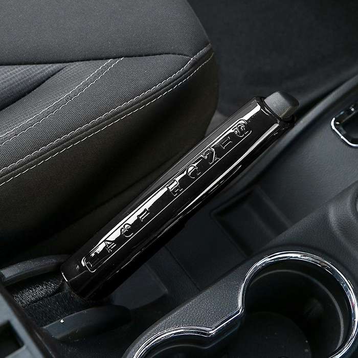 Car Handbrake Handle Decoration Cover Trim Stickers, Abs Black