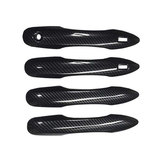 For Toyota Bz4x Subaru Solterra 2022 Carbon Fiber Door Handles Trim