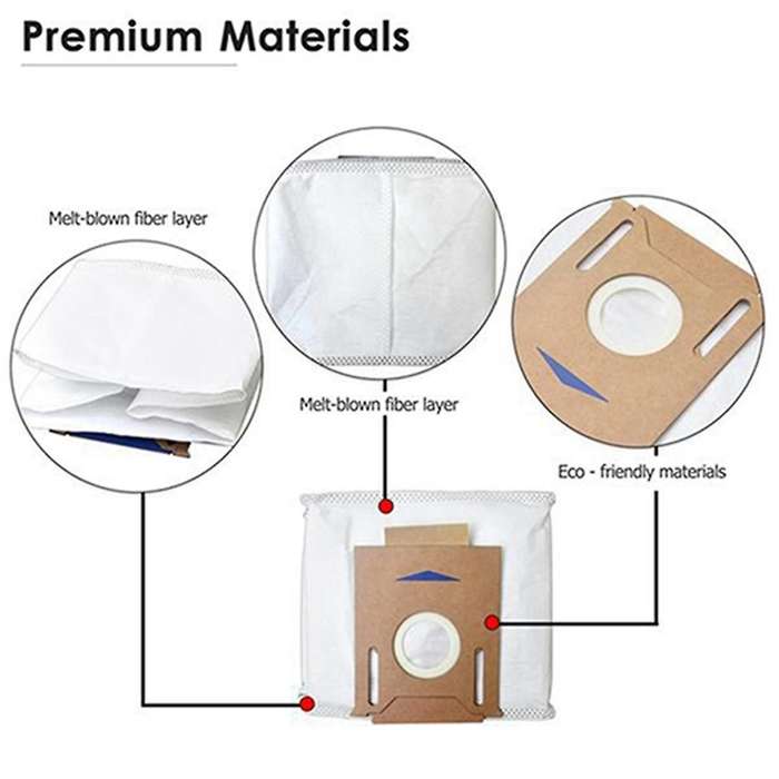 Disposable Dust Bags for Ecovacs Deebot Ozmo T8,t8 Aivi,n8+,t8,etc