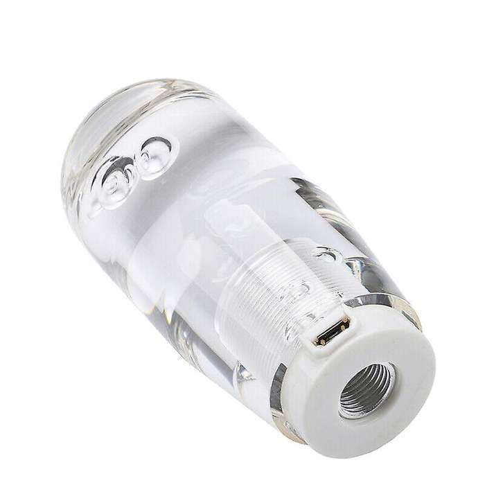 10cm Led Rgb Light Gear Shift Knob Transparent Adapters Universal