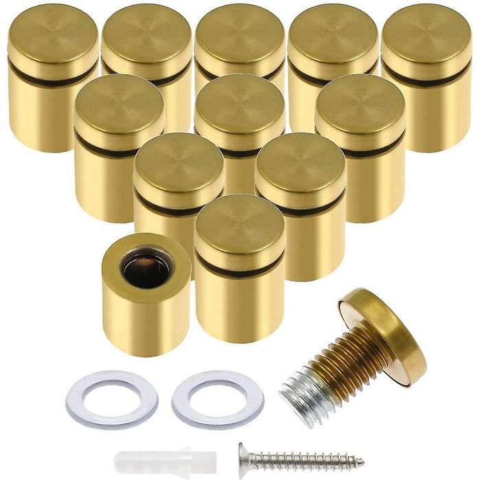 12pcs 3/4 X 1inch Standoff Screws, Advertising Nail for Hanging Frame