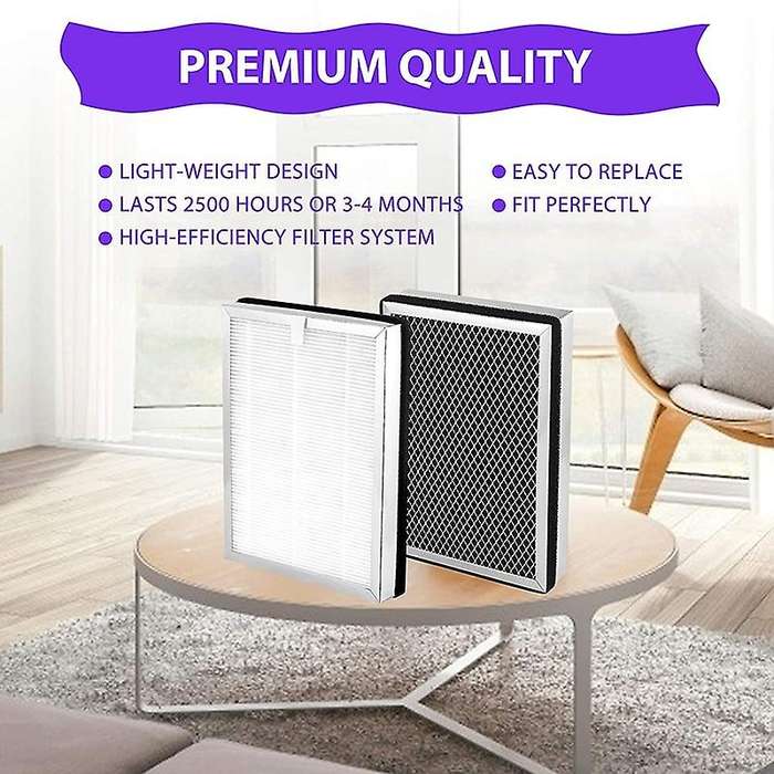 3-in-1 True Hepa, Activated Carbon and Pre-filter, 2pcs