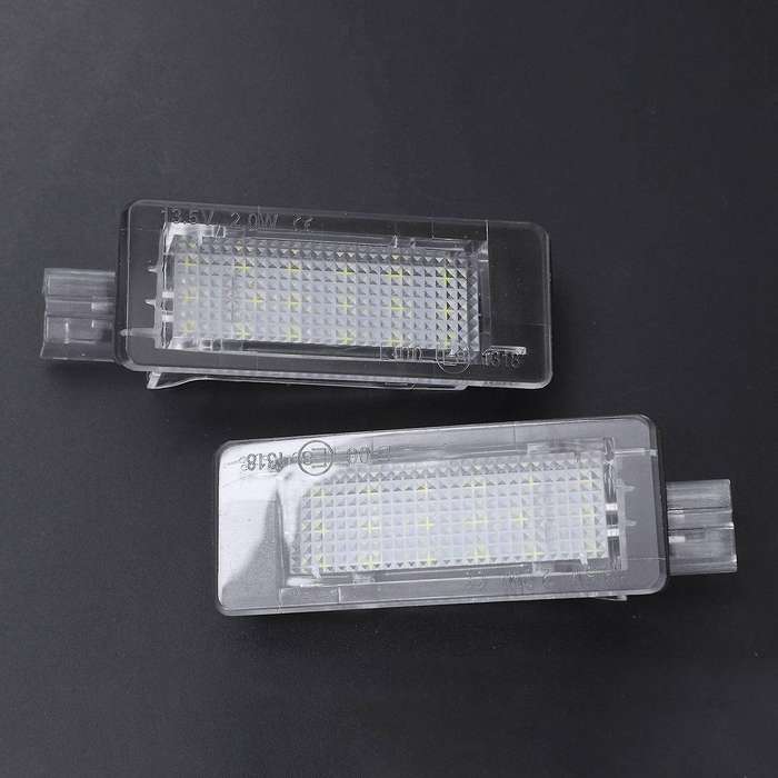 2x Car Led License Plate Lights for Renault Espace Mk4