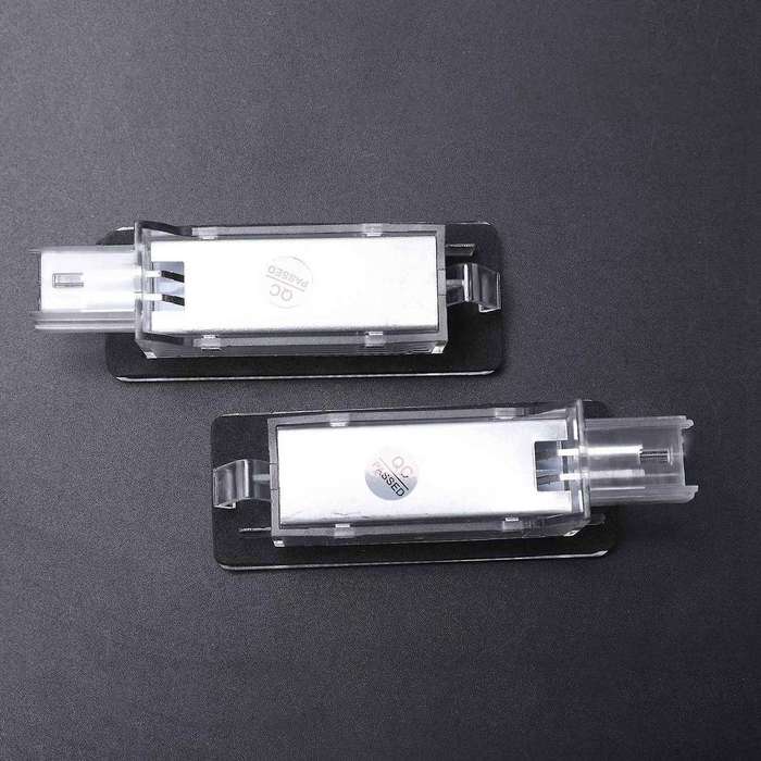 2x Car Led License Plate Lights for Renault Espace Mk4