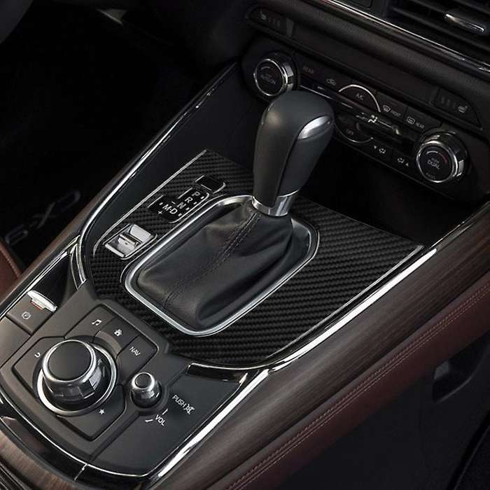 Auto Carbon Fiber Central Gear Panel Control Panel Decal Car Left