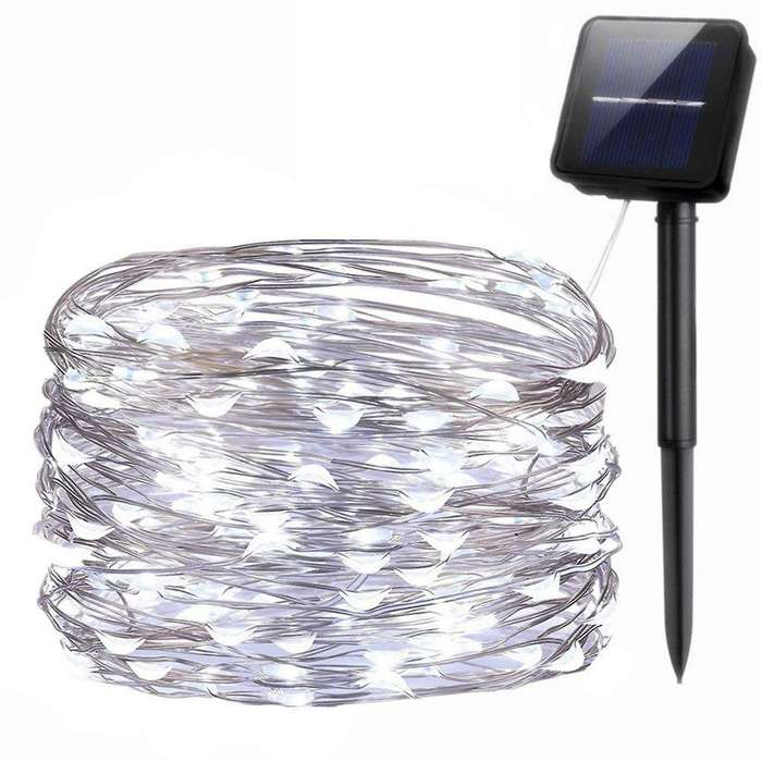 Solar String Lights, 10m 100led Outdoor String Lights(white)