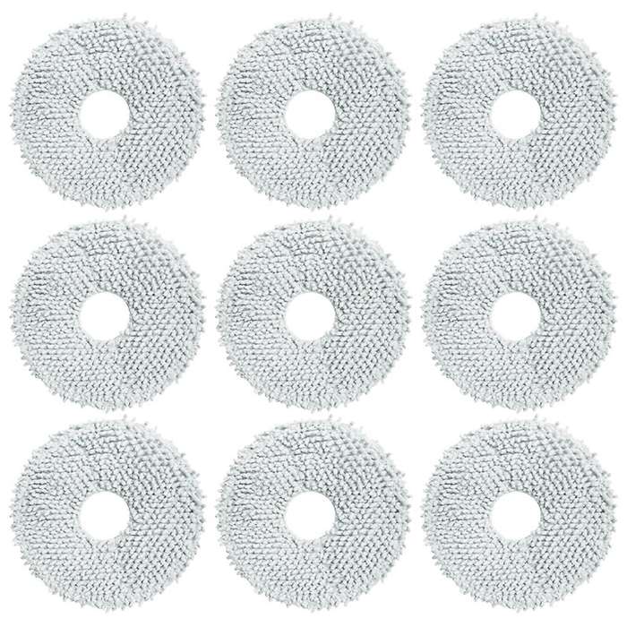 9pcs for Xiaomi Mijia B101cn Sweeping Robot Three-in-one Mop Rag Kit