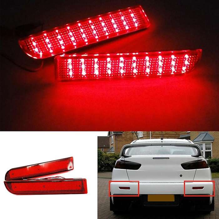 Car Rear Bumper Reflector Led Tail Brake Stop Light for Mitsubishi