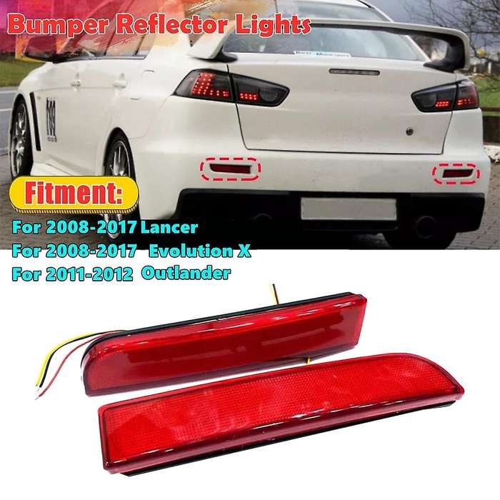 Car Rear Bumper Reflector Led Tail Brake Stop Light for Mitsubishi