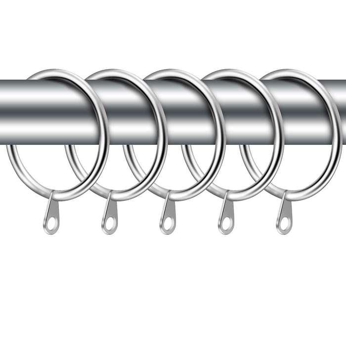 24pack Iron Curtain Rings 45mm Internal Diameter Large Curtain Rings
