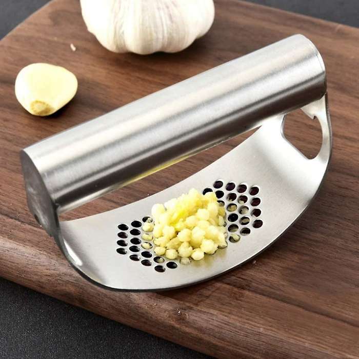 Garlic Press Rocker,stainless Steel Garlic Mincer Kitchen Gadgets