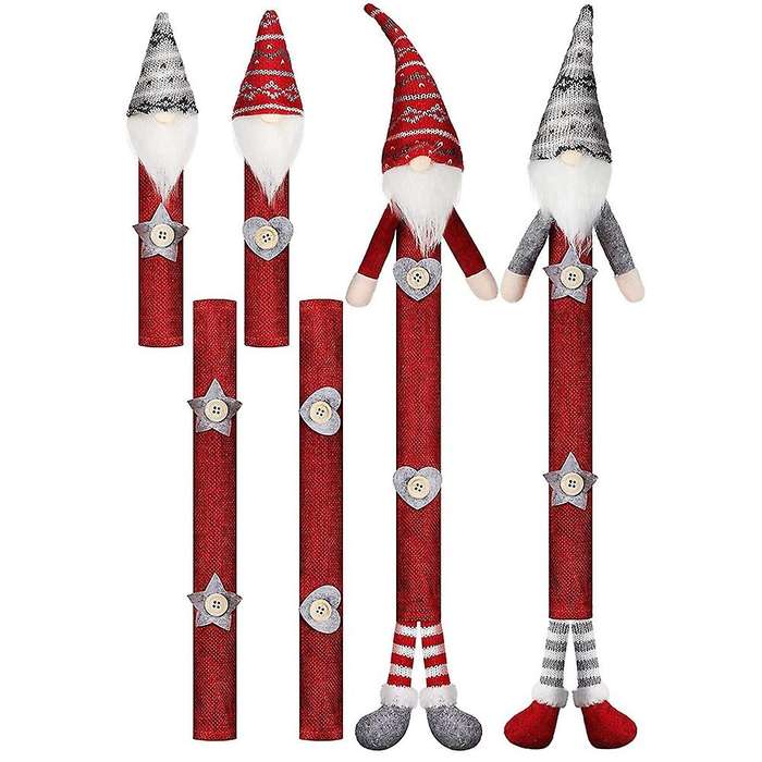 6 Pieces Christmas Refrigerator Handle Covers Gnome Handle Covers