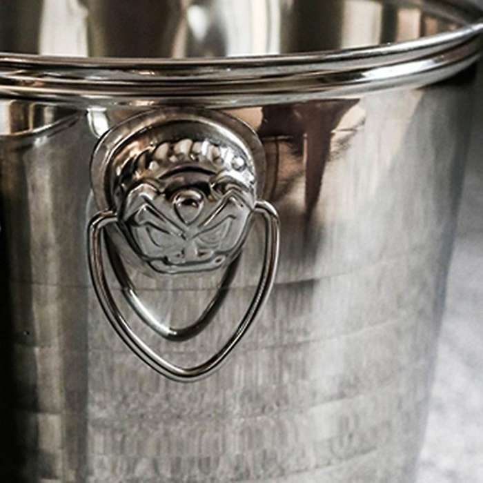 Stainless Steel Ice Punch Bucket Bar Party Ice Bucket Container 3l