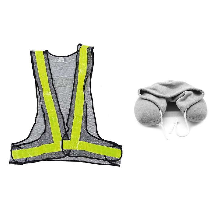 Hi-viz Reflective Vest High Visibility Warning Black Yellow