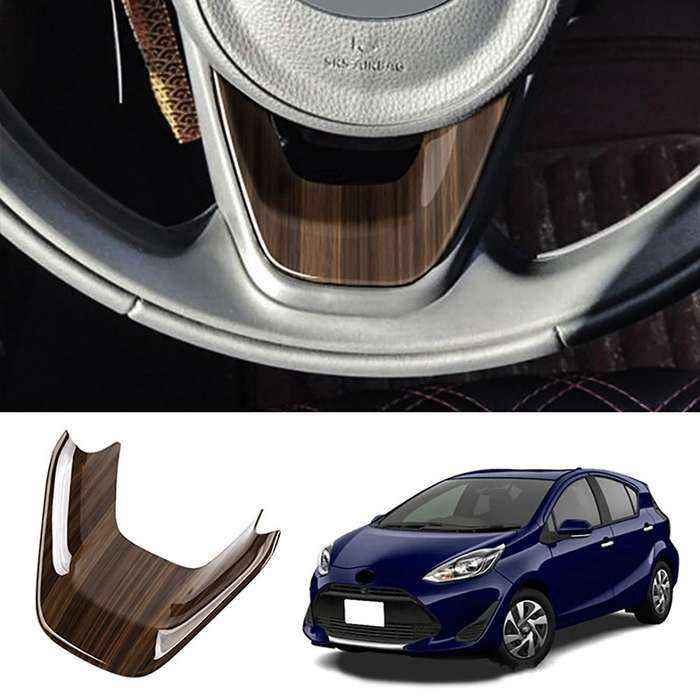 Car Steering Wheel Panel Decorative for Toyota Aqua Peach Wood Grain