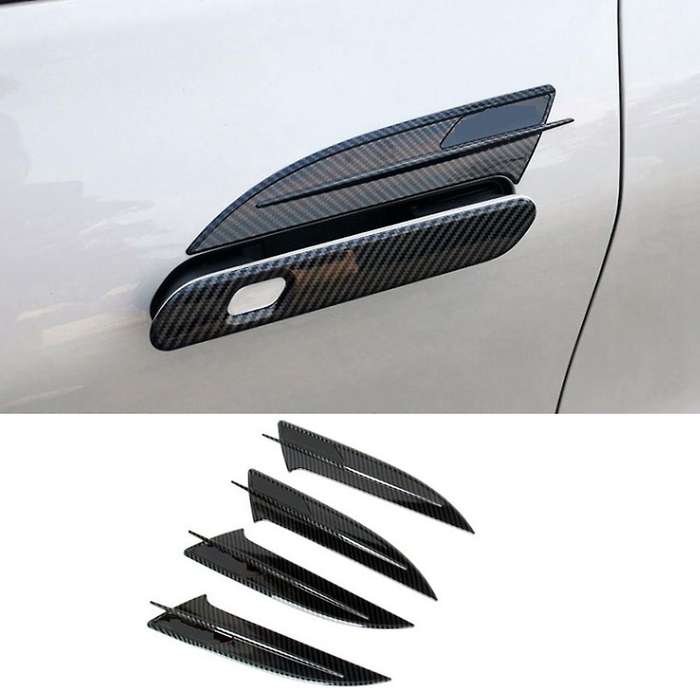 For Ford Evos 2022 Carbon Fiber Abs Car Door Handle Bowl Cover Trim