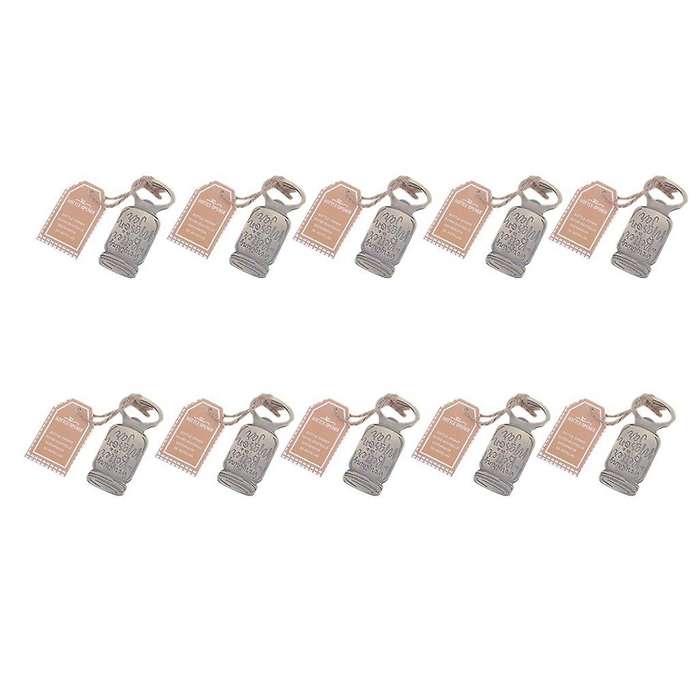 10pcs Creative Retro Mason Jar Corkscrew Fine Packaging Party Gift