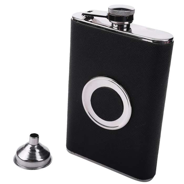 Stainless Steel 8 Oz Hip Flask Collapsible 2 Oz Shot Glass Funnel