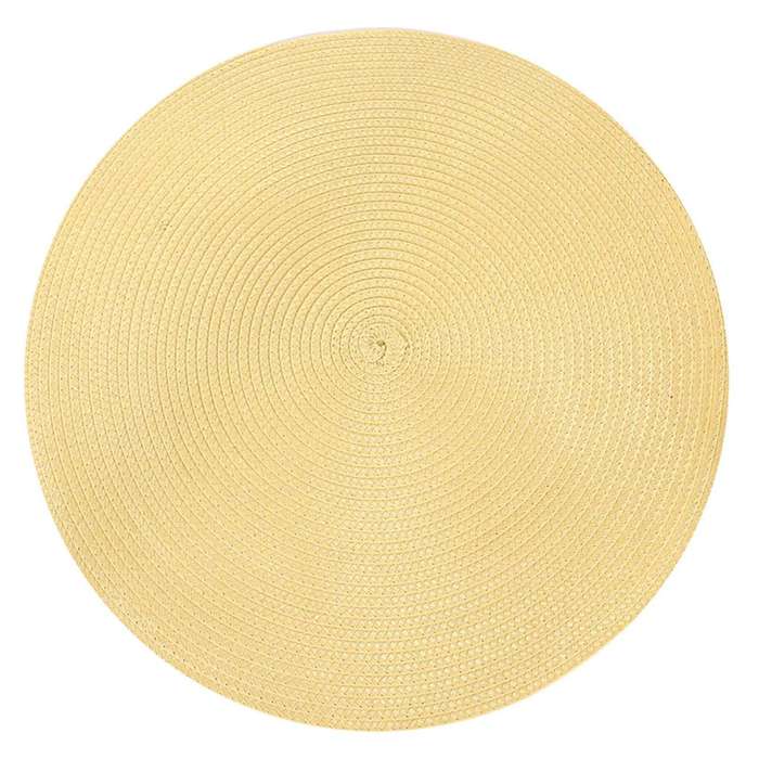 Indoor & Outdoor Round Woven Placemat, Set Of 6 Everyday Use 15 Inch