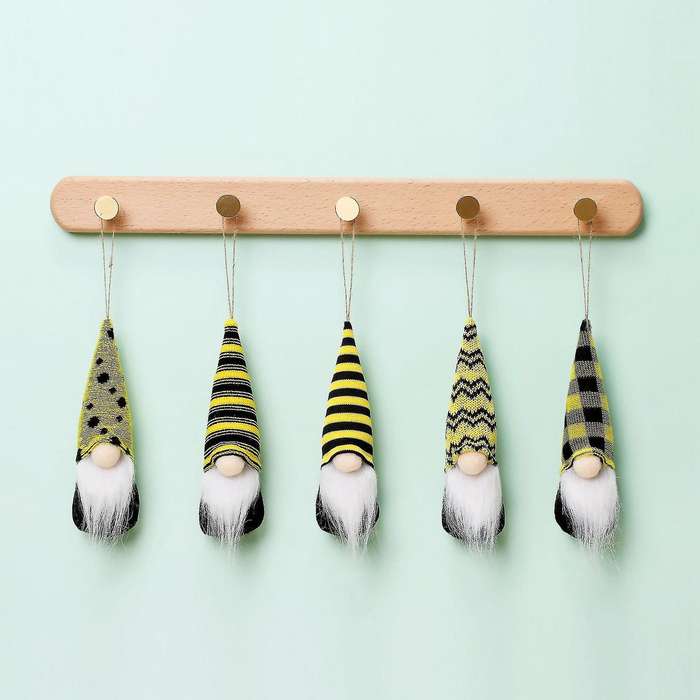 Bee Festival Gnomes Plush Toy for Kids Gifts Ornaments Faceless Doll