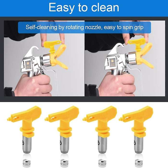 4pcs Reversible Spray Tips,paint Reversible Airless Tips (517/415)