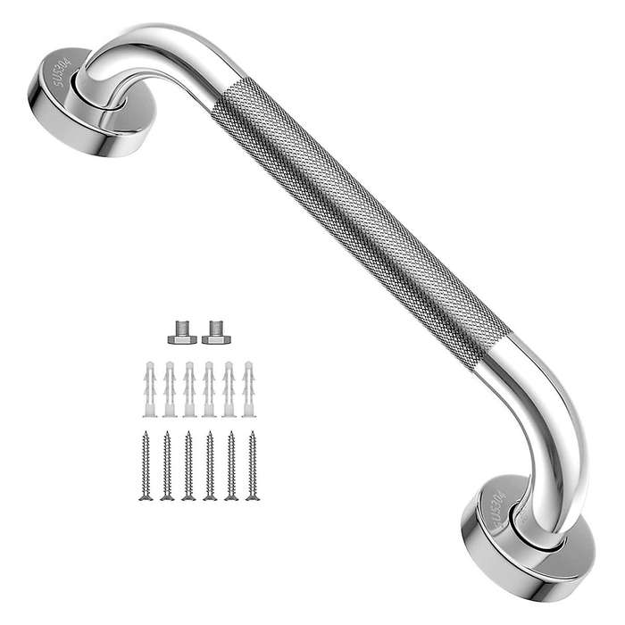 12-inch Non-slip Shower Grab Bar Chrome-plated Stainless Steel