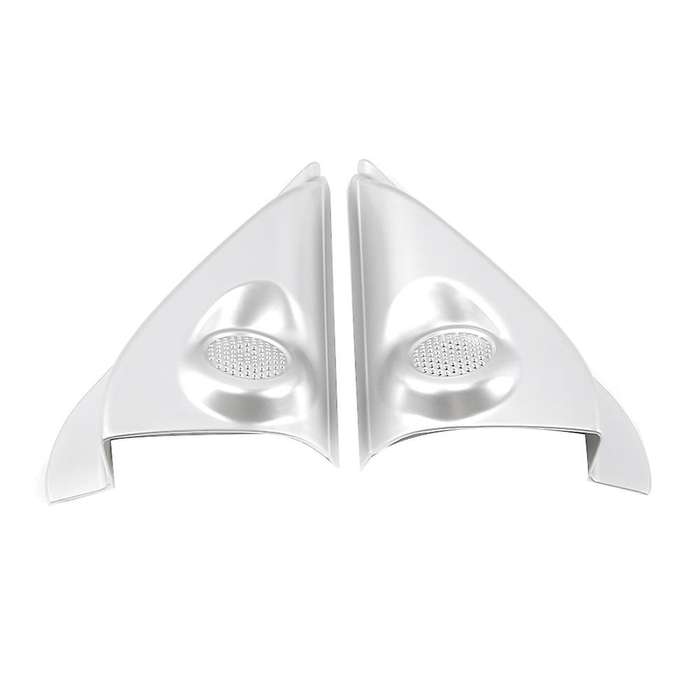 Car Front Door Triangle Frame Trim for Mitsubishi Outlander Silver