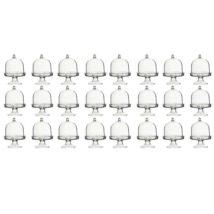 24pcs Mini Cake Stand Dessert Cup Cake Tray Candy Boxes Mini ,a