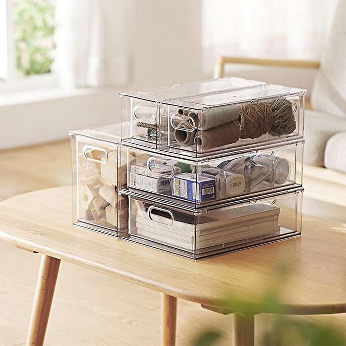 Drawer Storage Box Home Desktop Toy Clothes Cosmetic Kitchen Box A
