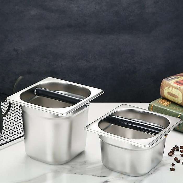 Espresso Coffee Knock Container with Rubber Bar for Coffee Machine,a