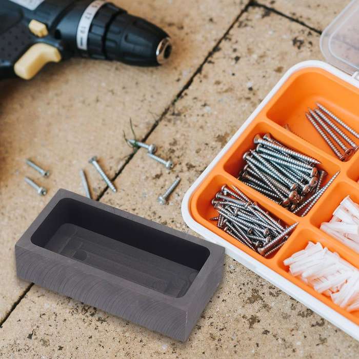 2 Pieces 1 Kg Graphite Ingot Mold Crucible Mould for Melting Casting