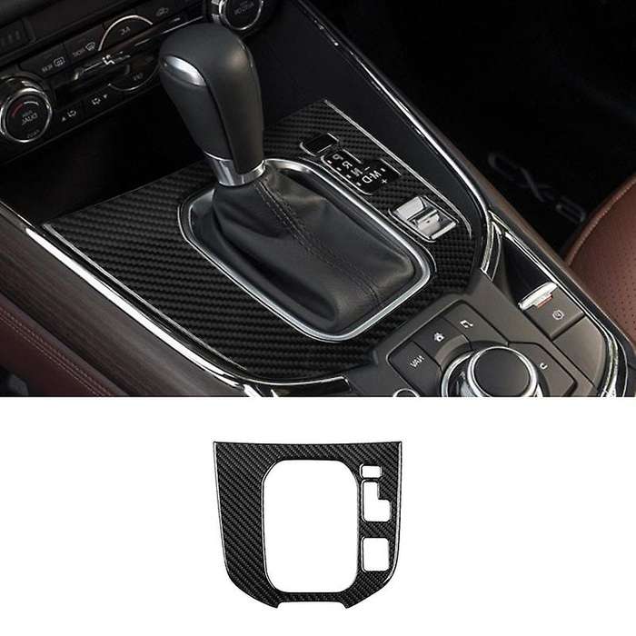 Auto Carbon Fiber Central Gear Panel Control Panel Decal Car Right