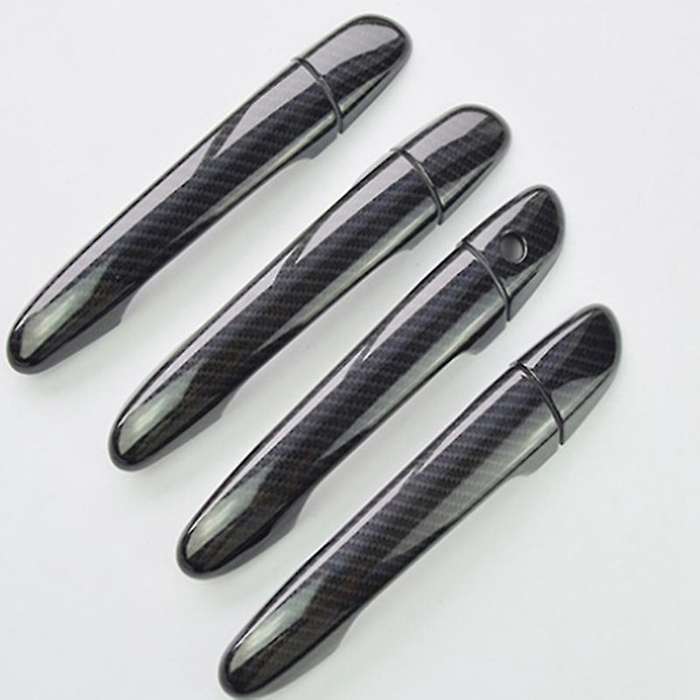 Carbon Fiber Car Door Handle Cover for Mazda Cover Trims with Holes