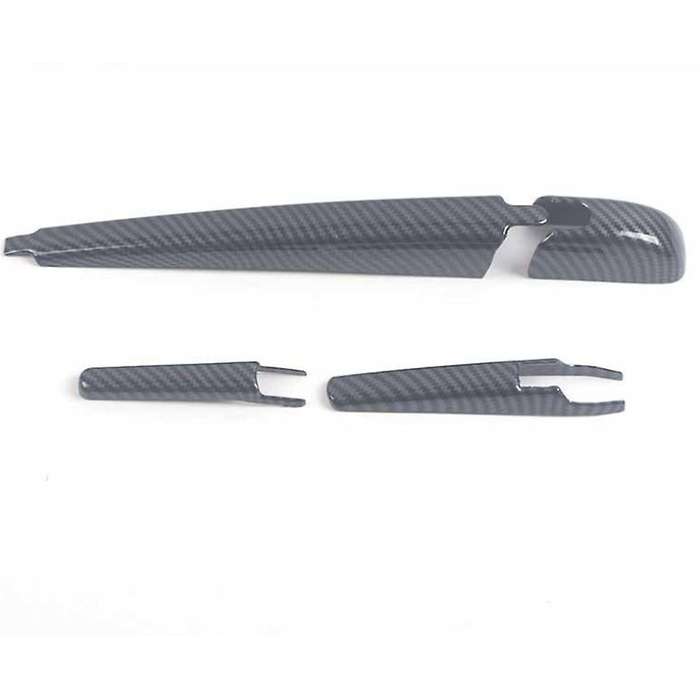 For Toyota Harrier Carbon Fiber Abs Car Rear Water Wiper Cover Trim