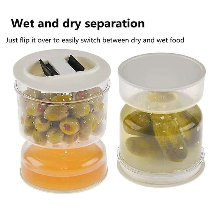 Pickle and Olive Hourglass Jar, Pickle Flip Jar, Pickle Jar,separator