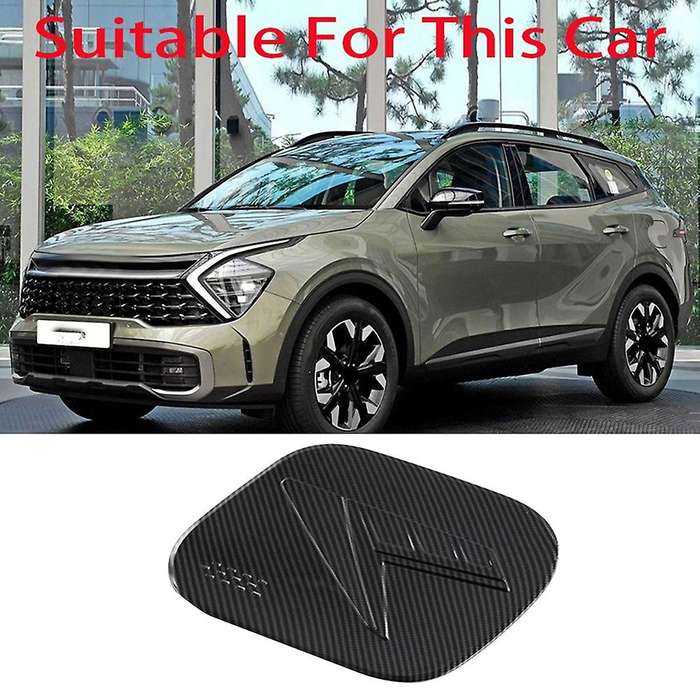 Carbon Fiber Fuel Tank Cap Cover Trim for Kia Sportage Nq5 2022