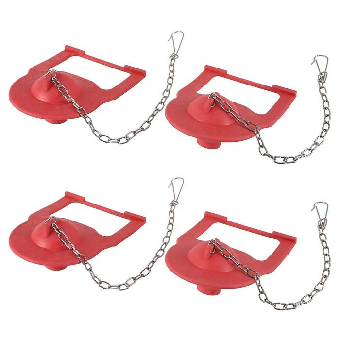 4 Pcs 2 Inch Toilet Flapper for Kohler, with Steel Chain and Hook