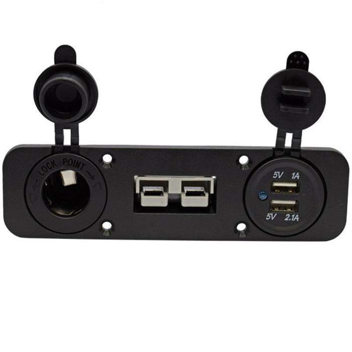Flush Mount Anderson Socket Panel for Caravan Camper Boat Truck