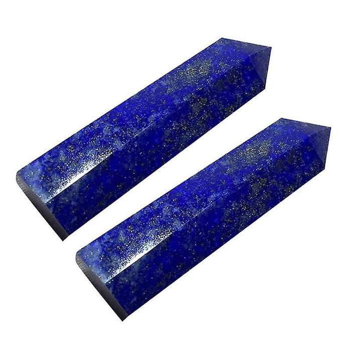 3x Lapis Lazuli Natural Crystal Column Stone Decoration 5-6cm
