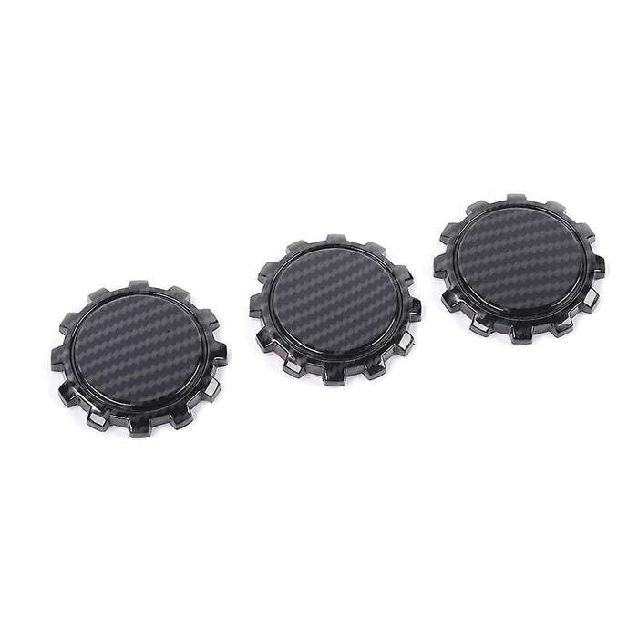 Door Lock Cover Trim for Jeep Wrangler Tj Jk Jku Jl, Abs Carbon Fiber