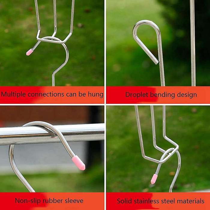 5pcs Shoe Rack Drying Rack, Double Hook Design Drying Rack